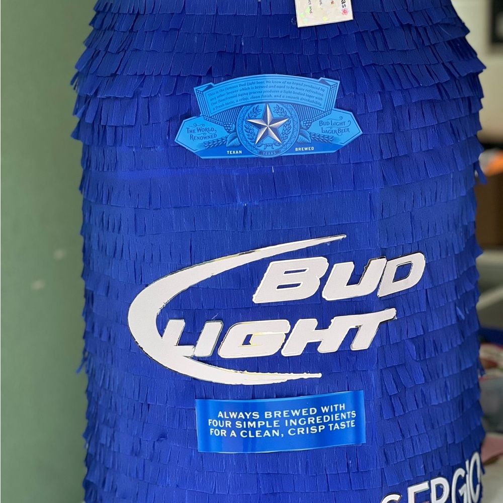 Bud Light Blue Can Piñata - Picture 5 of 6